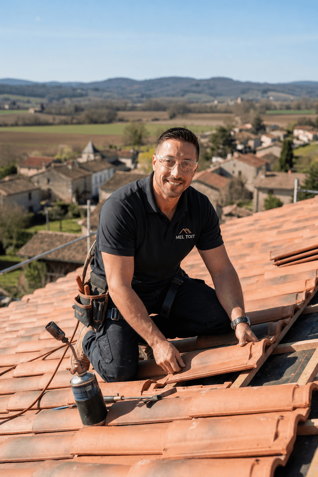 Mickhaël-Edouard Leoty, artisan charpentier couvreur à Moissac